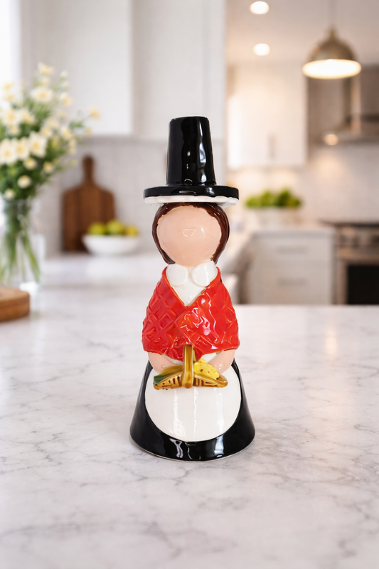 Welsh lady with hat & basket of daffodils