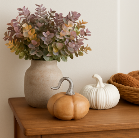 Mango Wood Pumpkin, 16cm