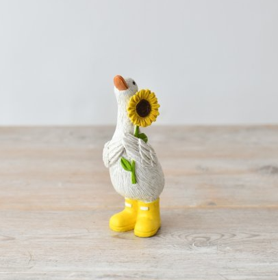 Yellow Sunflower Duck, 12cm