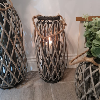 Wicker Lantern 49cm