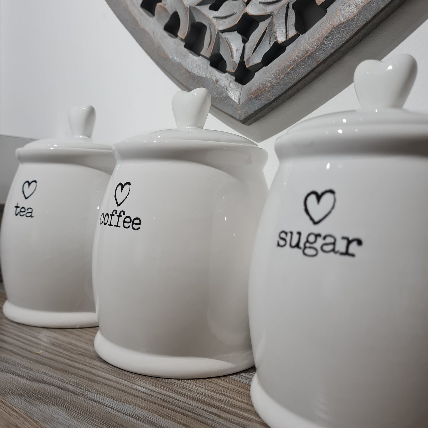 Sweet Heart Canisters, set 3