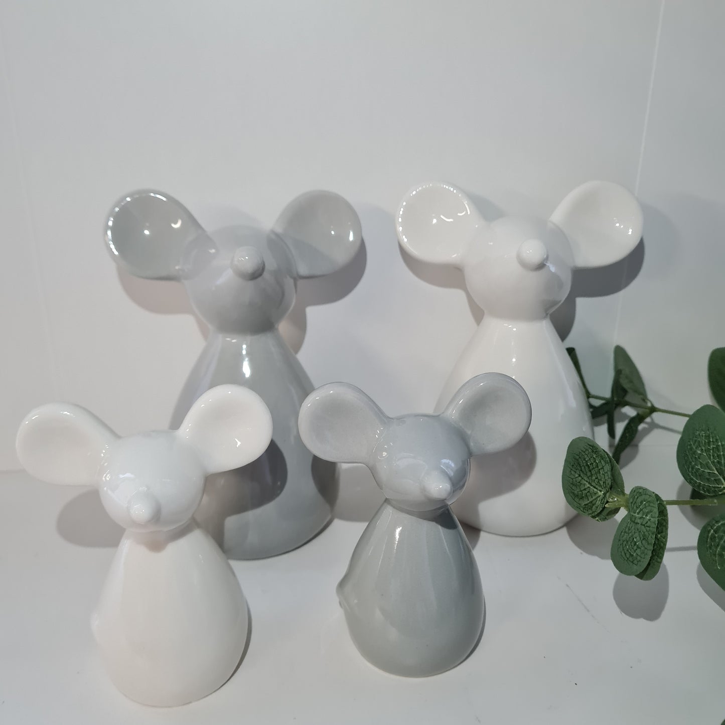 Grey Ceramic Mouse, 2 sizes