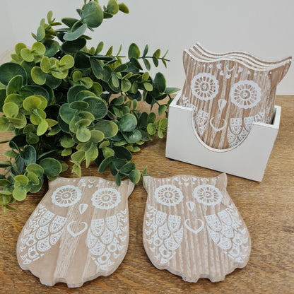 Owl Coaster, Set of 4