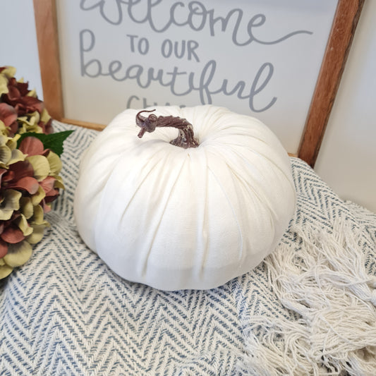 White Linen Pumpkin