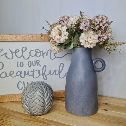 Rustic Grey Jug with Handle