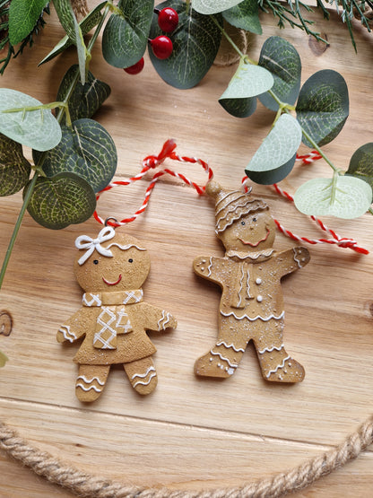 Hanging Gingerbread Mr & Mrs