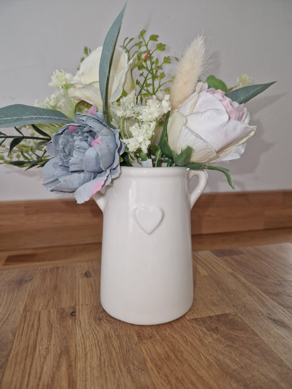 Embossed Heart Jug,