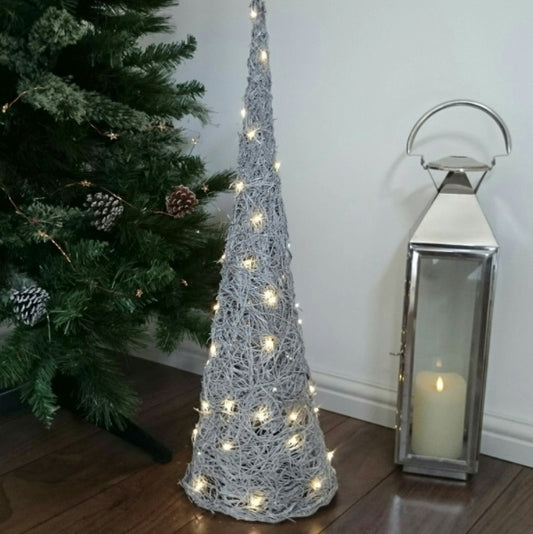 LED Wicker Tree Cone INDOOR/OUTDOOR