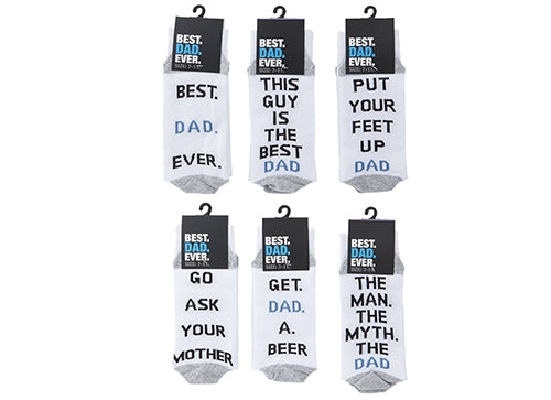 Dad Socks, 6 designs