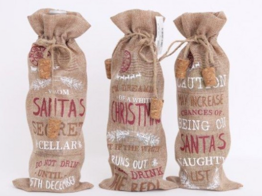 Jute Bottle Bag, 3 designs