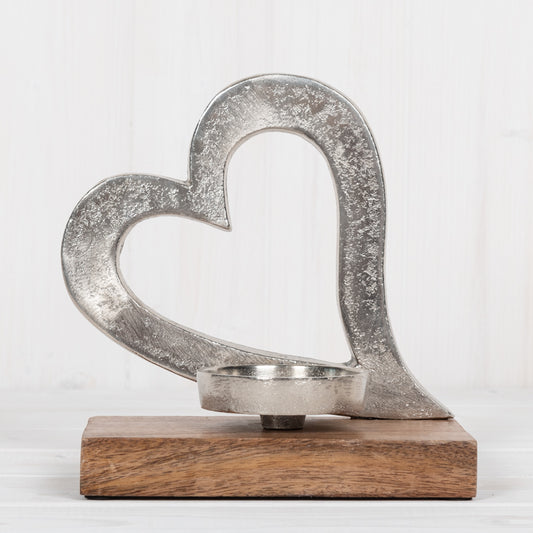 Candle holder with Heart