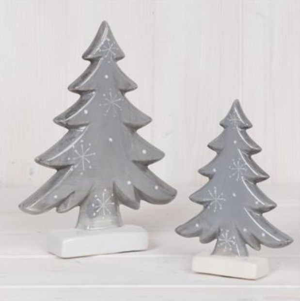 Ceramic Grey Christmas Tree