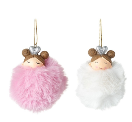 Fluffy hanging Fairy, 2 colours