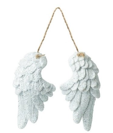 Set of hanging glitter wings