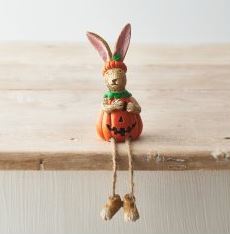 Shelf Sitting Pumpkin Rabbit