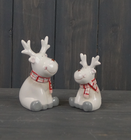 Sitting Reindeer Tim & Tom, 2 sizes