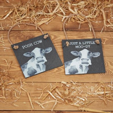 Slate Cow Hanger, 2 designs
