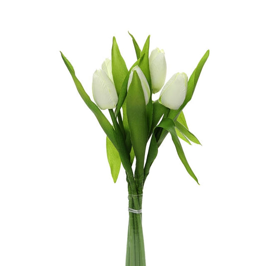 Cream Tulip Bundle, 36cm