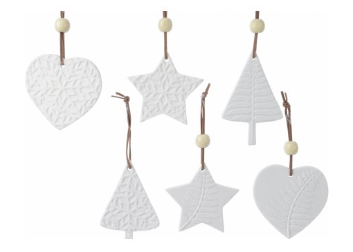 Ceramic White Tree Hangers